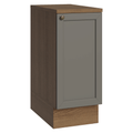 Mueble de Cocina Bajo Vik 35 cm 1 Puerta Marrón/Gris