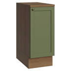 Mueble de Cocina Bajo Vik 35 cm 1 Puerta Marrón/Verde