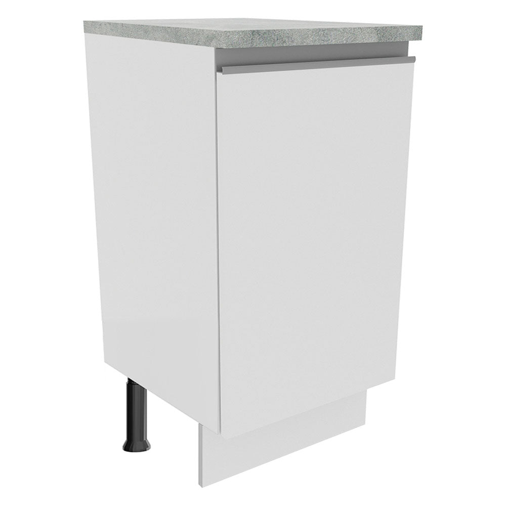 Mueble de Cocina Bajo Glamy 40 cm 1 Puerta Blanco