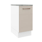 Mueble de Cocina Bajo Agata 40 cm 1 Puerta Blanco/Crema
