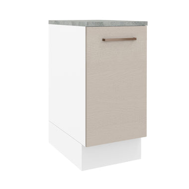 Mueble de Cocina Bajo Agata 40 cm 1 Puerta Blanco/Crema