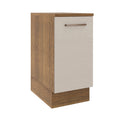 Mueble de Cocina Bajo Agata 40 cm 1 Puerta Marrón/Crema