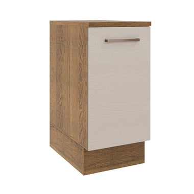 Mueble de Cocina Bajo Agata 40 cm 1 Puerta Marrón/Crema