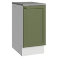 Mueble de Cocina Bajo Vik 40 cm 1 Puerta Blanco/Verde