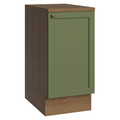 Mueble de Cocina Bajo Vik 40 cm 1 Puerta Marrón/Verde