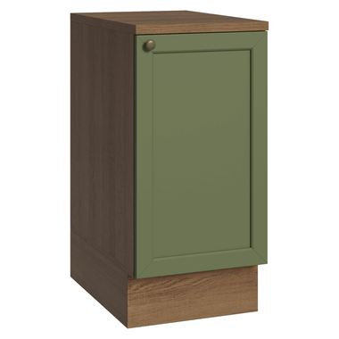 Mueble de Cocina Bajo Vik 40 cm 1 Puerta Marrón/Verde