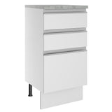 Mueble de Cocina Bajo Glamy 40 cm 3 Cajones
