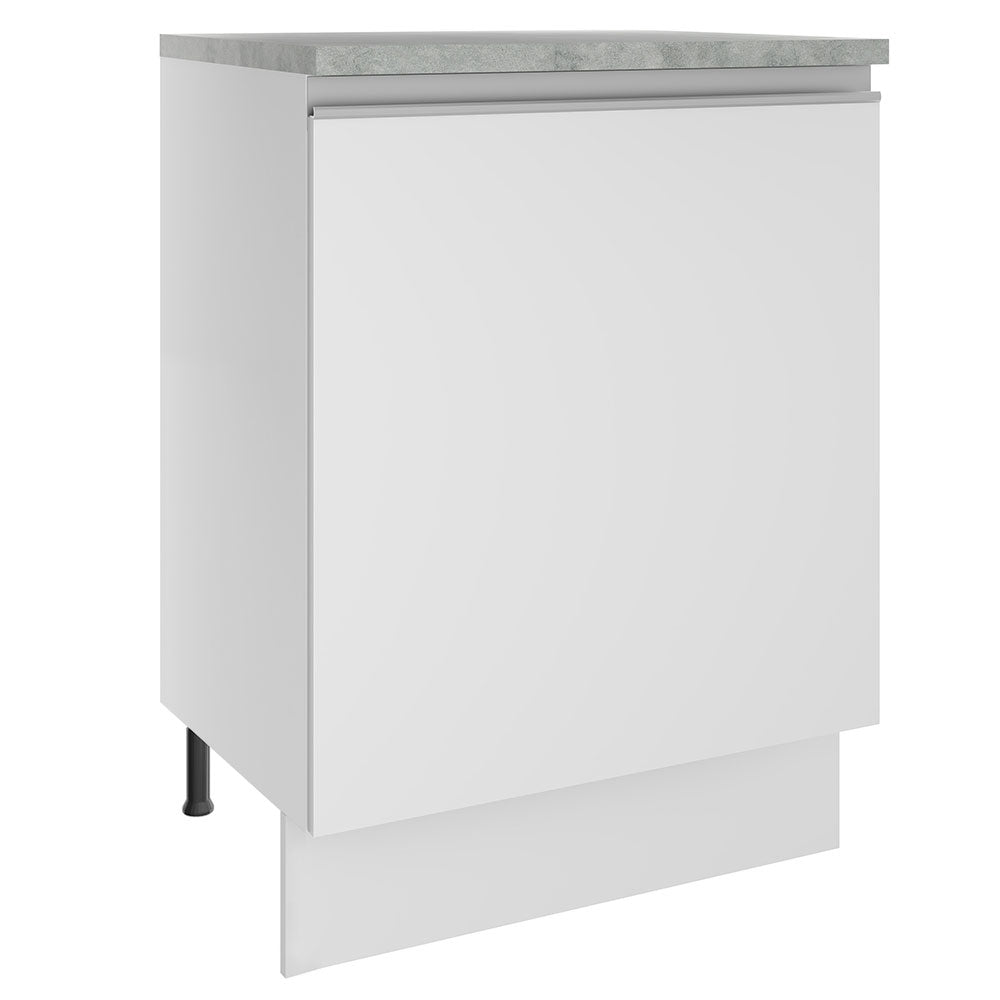 Mueble de Cocina Bajo Glamy 60 cm 1 Puerta Blanco
