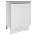 Mueble de Cocina Bajo Glamy 60 cm 1 Puerta Blanco