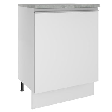 Mueble de Cocina Bajo Glamy 60 cm 1 Puerta Blanco