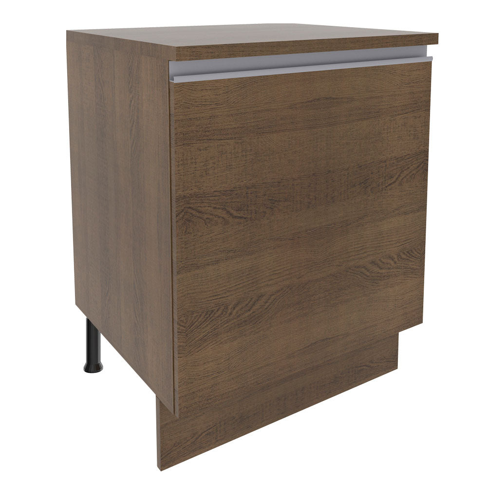 Mueble de Cocina Bajo Glamy 60 cm 1 Puerta Marrón