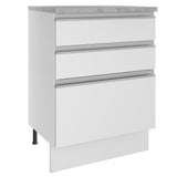 Mueble de Cocina Bajo Glamy 60 cm 3 Cajones