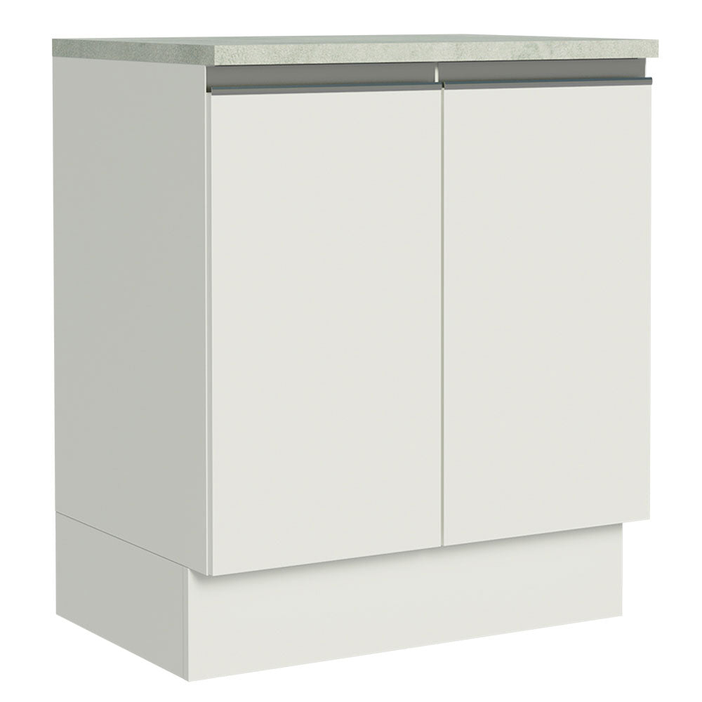 Mueble de Cocina Bajo Glamy 70 cm 2 Puertas Blanco