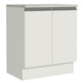 Mueble de Cocina Bajo Glamy 70 cm 2 Puertas Blanco