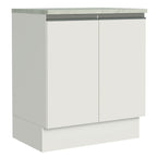 Mueble de Cocina Bajo Glamy 70 cm 2 Puertas Blanco