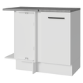 Mueble de Cocina Bajo de Esquina Agata 1 Puerta Blanco
