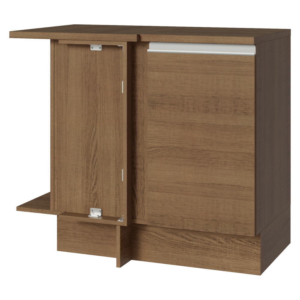 Mueble de Cocina Bajo de Esquina Glamy 1 Puerta Marrón