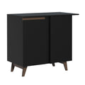 Mueble de Cocina Bajo de Esquina Reims 1 Puerta Negro