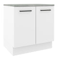 Mueble de Cocina Bajo Agata 80 cm 2 Puertas Blanco