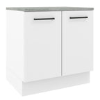 Mueble de Cocina Bajo Agata 80 cm 2 Puertas Blanco