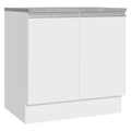 Mueble de Cocina Bajo Glamy 80 cm 2 Puertas Blanco