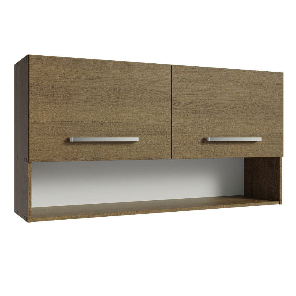 Mueble de Cocina Superior Emilly 1.05 m 2 Puertas 1 Nicho Marrón