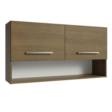 Mueble de Cocina Superior Emilly 1.05 m 2 Puertas 1 Nicho Marrón
