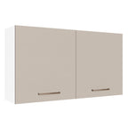 Mueble de Cocina Superior Agata 1.20 Metros 2 Puertas Blanco/Crema