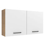 Mueble de Cocina Superior Agata 1.20 Metros 2 Puertas Marrón/Blanco