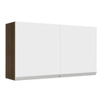 Mueble de Cocina Superior Glamy 1.20 Metros 2 Puertas Marrón/Blanco
