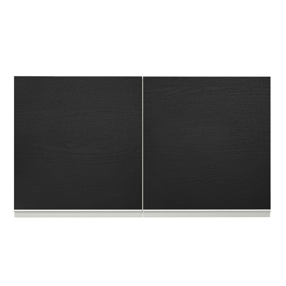 Mueble de Cocina Superior Glamy 1.20 Metros 2 Puertas Blanco/Negro
