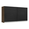 Mueble de Cocina Superior Madesa Glamy 120 cm 2 Puertas Marrón/Negro