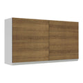 Mueble de Cocina Superior Glamy 1.20 Metros 2 Puertas Blanco/Marrón