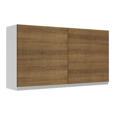 Mueble de Cocina Superior Glamy 1.20 Metros 2 Puertas Blanco/Marrón