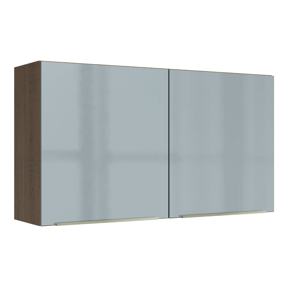 Mueble de Cocina Superior Lux 1.20 Metros 2 Puertas MarrónGris