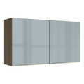 Mueble de Cocina Superior Lux 1.20 Metros 2 Puertas MarrónGris