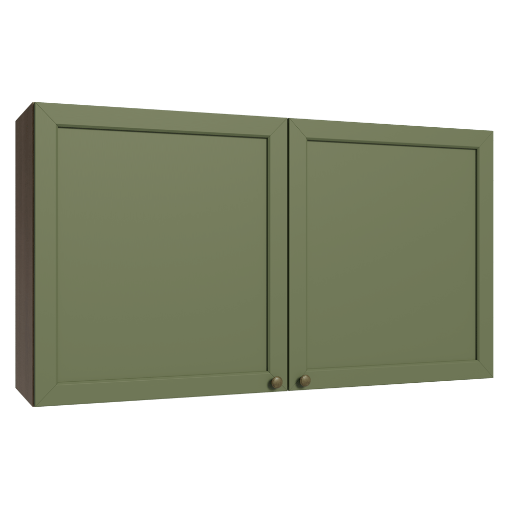 Mueble de Cocina Superior Vik 1.20 Metros 2 Puertas Marrón/Verde