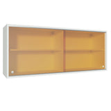 Mueble de Cocina Superior 1.20 m 2 Puertas Corredizas Cristal Reflex
