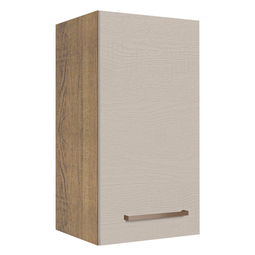 Mueble de Cocina Superior Agata 35 cm 1 Puerta Marrón/Crema
