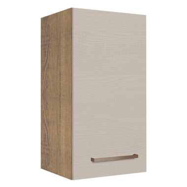 Mueble de Cocina Superior Agata 35 cm 1 Puerta Marrón/Crema