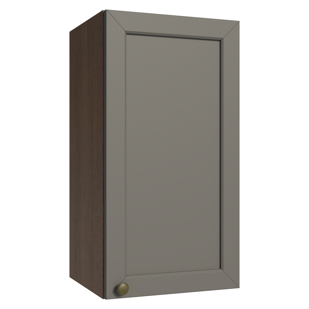 Mueble de Cocina Superior Vik 35 cm 1 Puerta Marrón/Gris