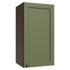 Mueble de Cocina Superior Vik 35 cm 1 Puerta Marrón/Verde
