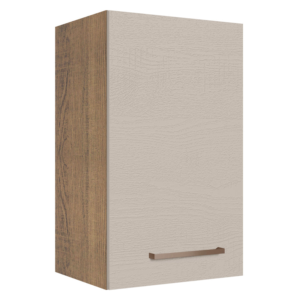 Mueble de Cocina Superior Agata 40 cm 1 Puerta Marrón/Crema