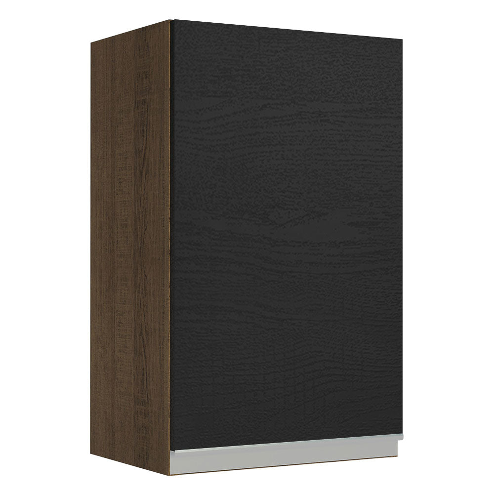 Mueble de Cocina Superior Glamy 40 cm 1 Puerta Marrón/Negro