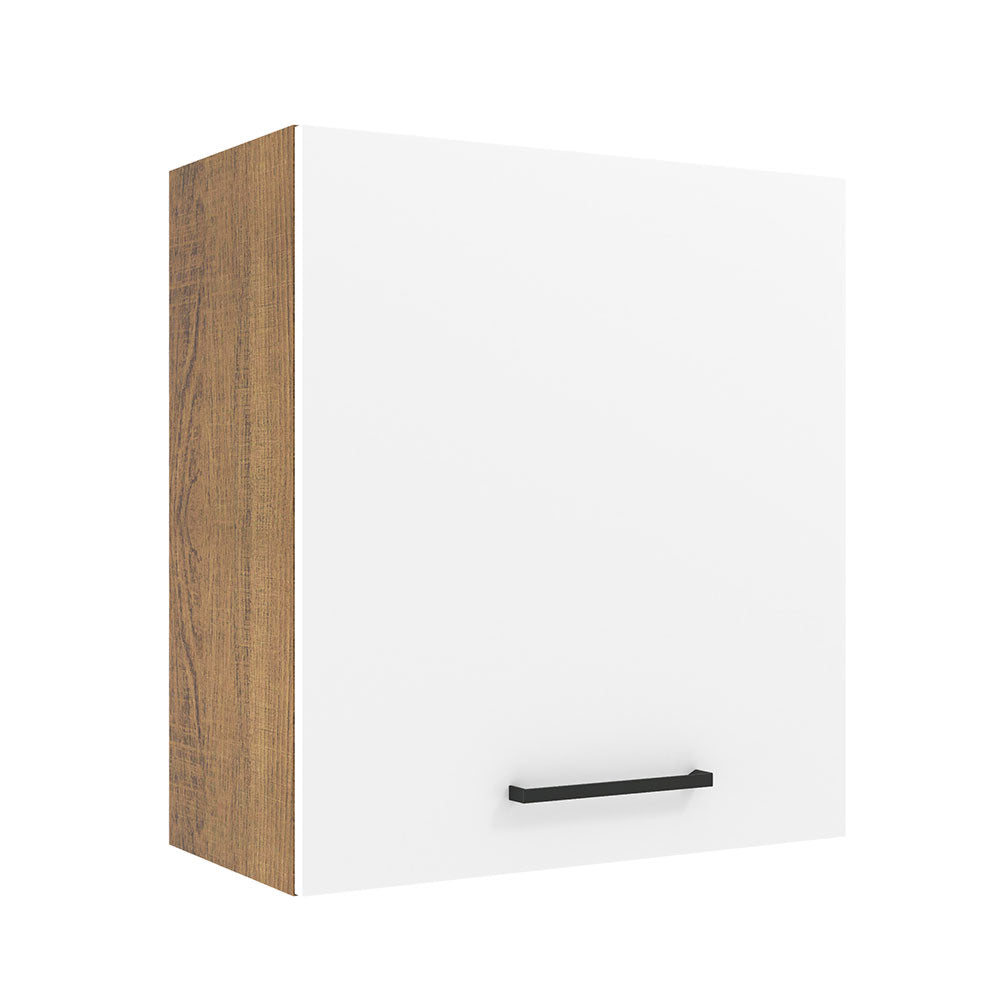 Mueble de Cocina Superior Agata 60 cm 1 Puerta Marrón/Blanco