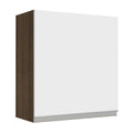 Mueble de Cocina Superior Glamy 60 cm 1 Puerta Marrón/Blanco