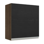 Mueble de Cocina Superior Glamy 60 cm 1 Puerta Marrón/Negro