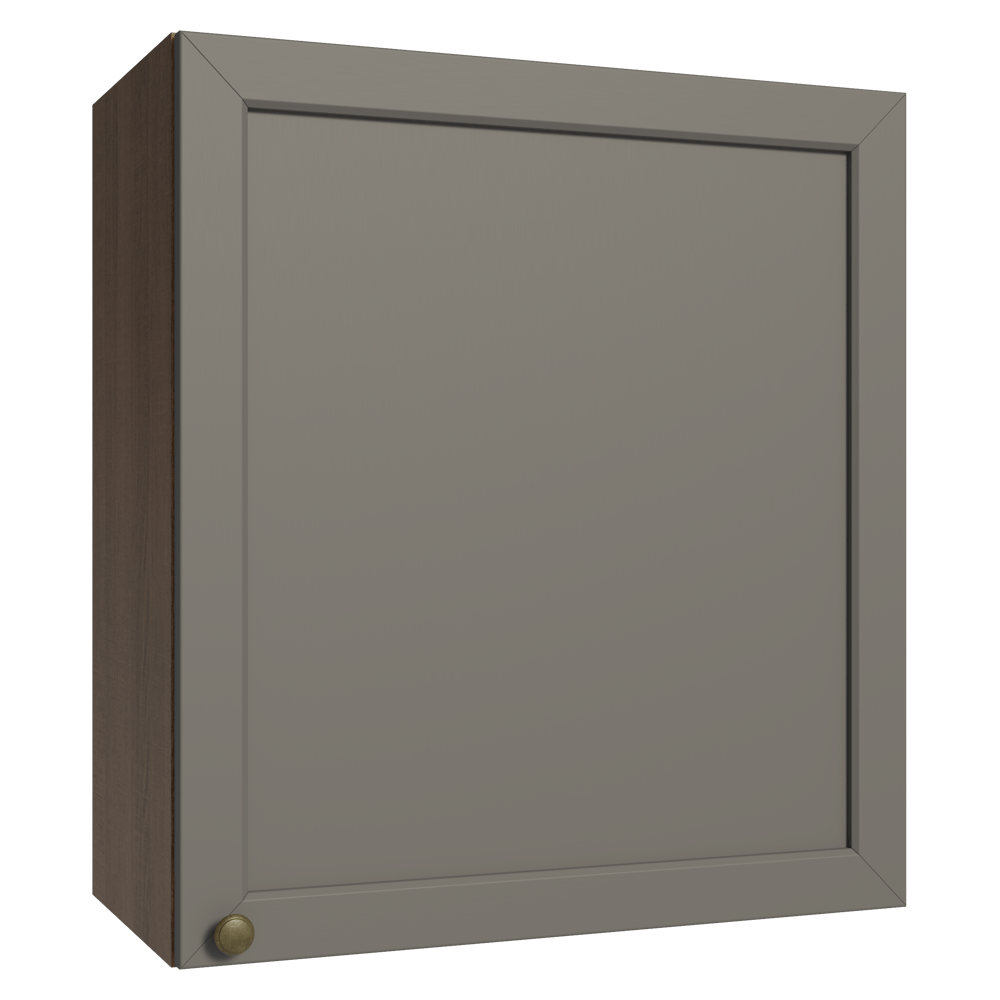 Mueble de Cocina Superior Vik 60 cm 1 Puerta Marrón/Gris