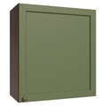 Mueble de Cocina Superior Vik 60 cm 1 Puerta Marrón/Verde