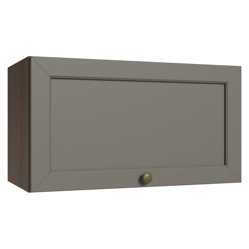 Mueble de Cocina Superior Vik 60 cm 1 Puerta Abatible Marrón/Gris